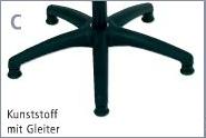 Kunststoff mit Gleiter