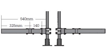 Gelenkausleger Duo, links, rechts