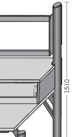 Experimentierrahmen mit einer Etage DIN A4