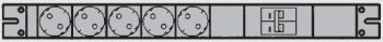 Steckdosenleiste 5fach mit Sicherungsautomat
