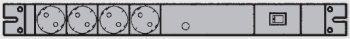 Steckdosenleiste 4fach mit Netzschalter