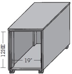 19" -Unterschrank fahrbar