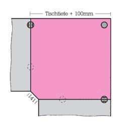 Eckelement Quadrat klein